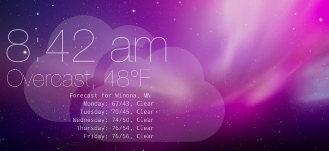 Geek tool scripts weather image